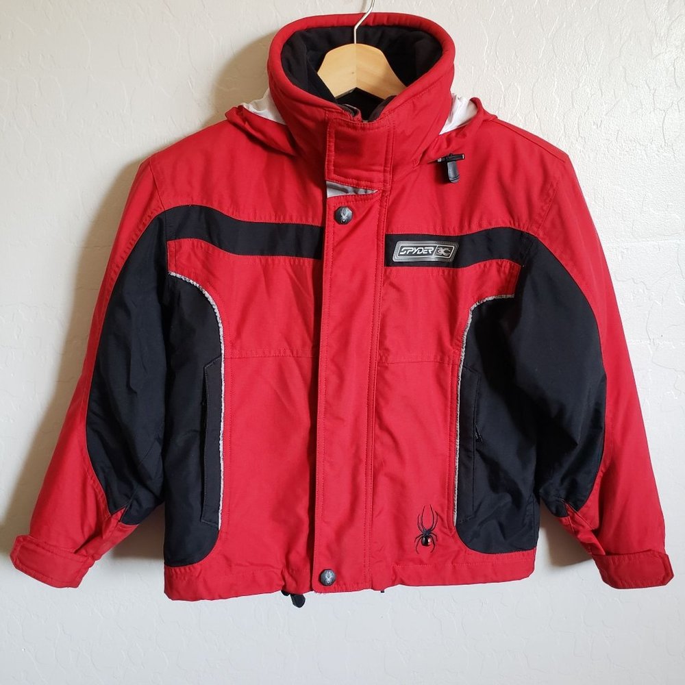 Spyder Ski Snow Jacket Coat Fleece 3-in-1 Combo Red/Black Size Kid's 8